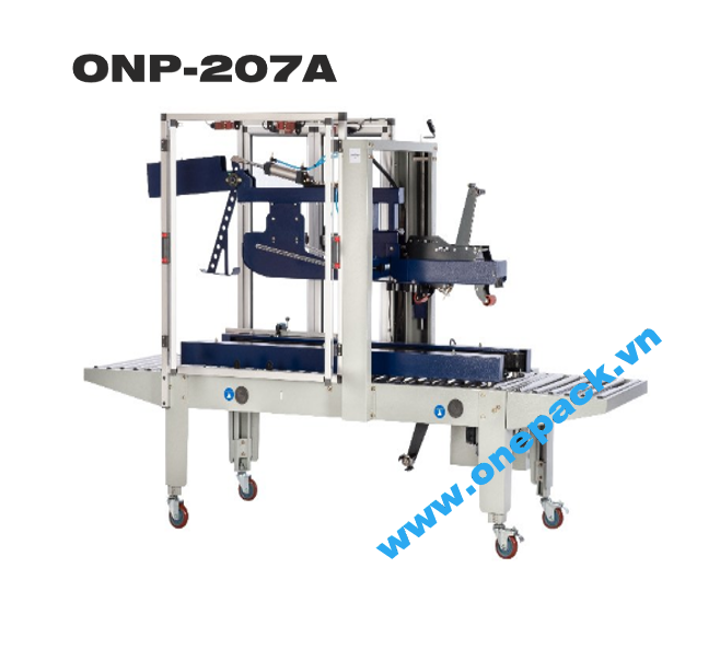 Máy đóng gói thùng cartton có cò mổ ONP- 207A , ONP- 207M,  Máy dán thùng tự động ONP- 520A